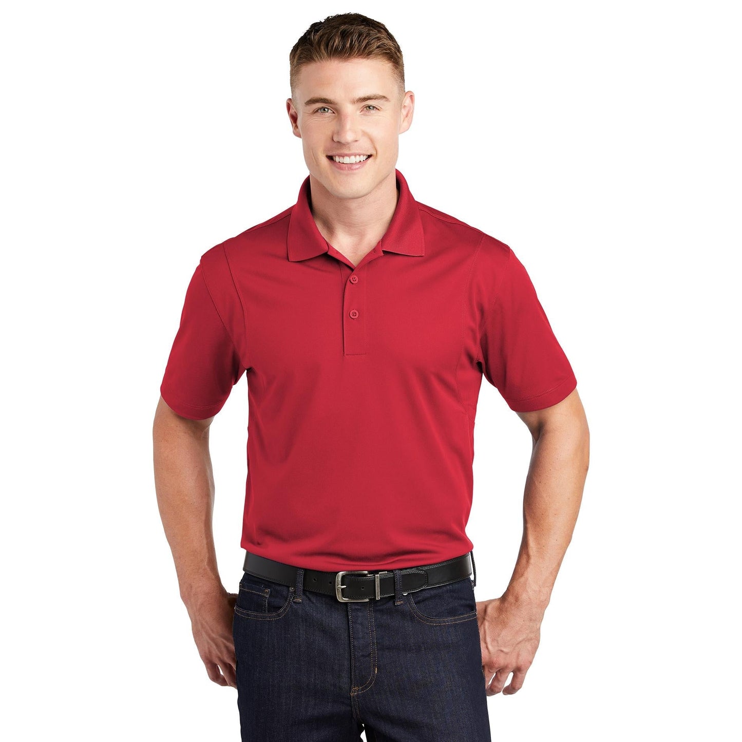 Grey Polo Shirt - Sport-Tek - Moisture-Wicking Fabric