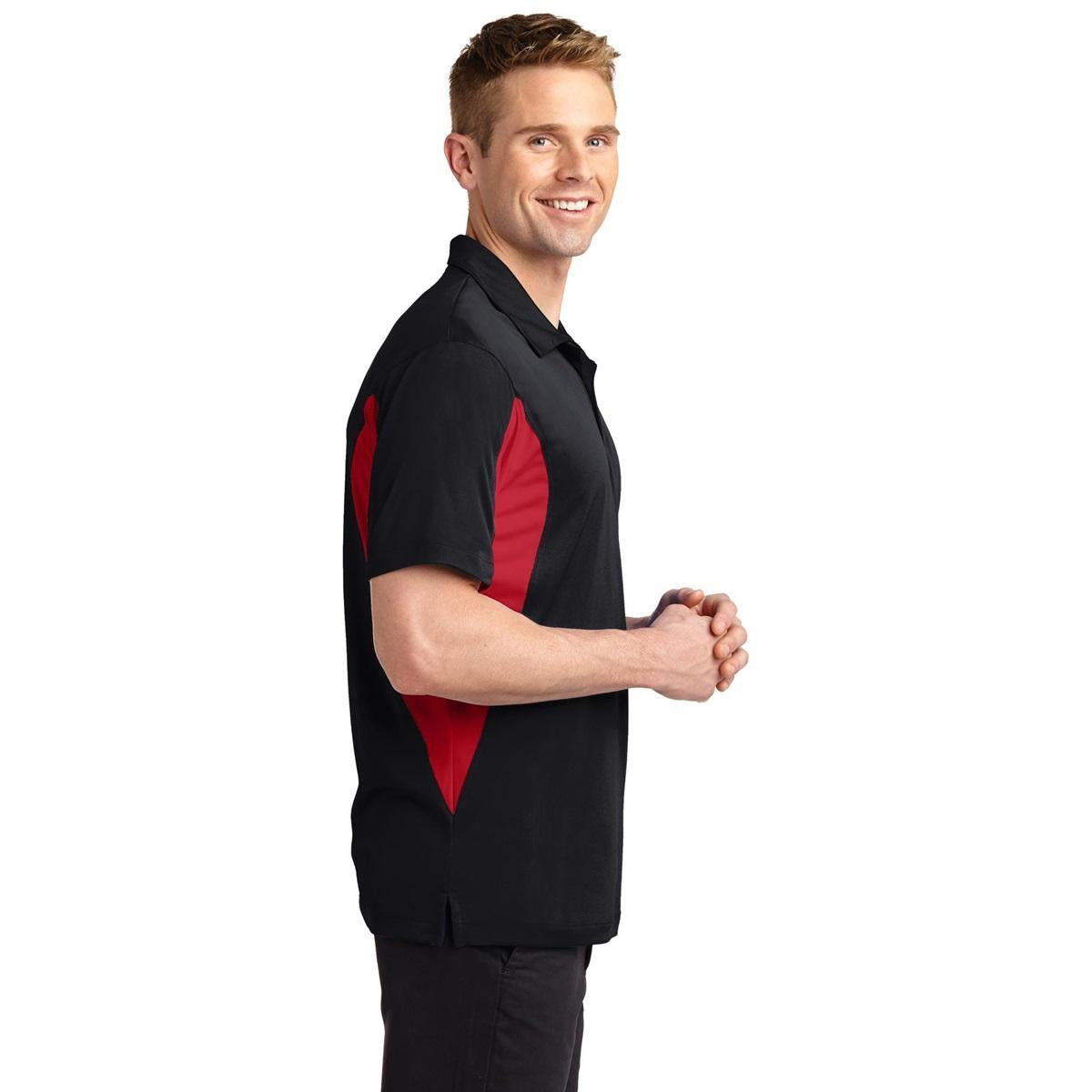 Black/True Red Polo - Sport-Tek - Durable Fabric - Quality Style
