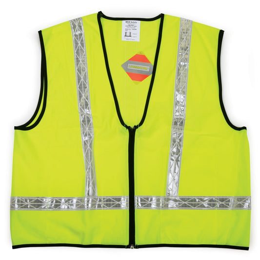 Yellow/Lime Safety Vests - MCR Safety - Reflective Design