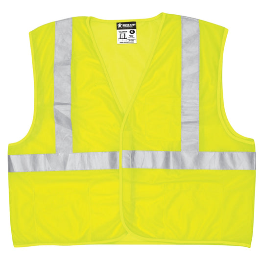 Yellow/Lime Safety Vests - MCR Safety - Limited Flammability