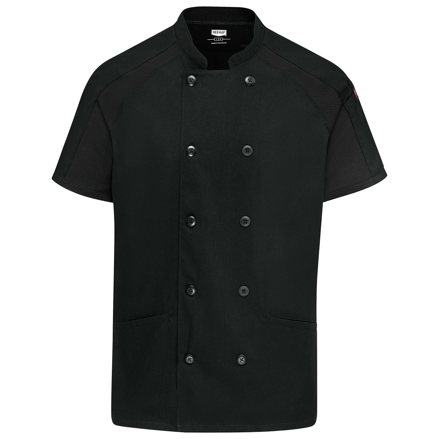 Black Airflow Chef Coat - Chef Designs - OilBlok Technology