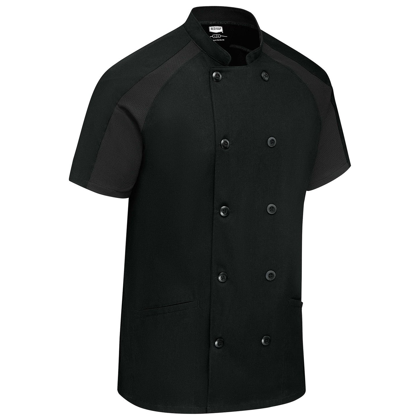 Black Airflow Chef Coat - Chef Designs - OilBlok Technology