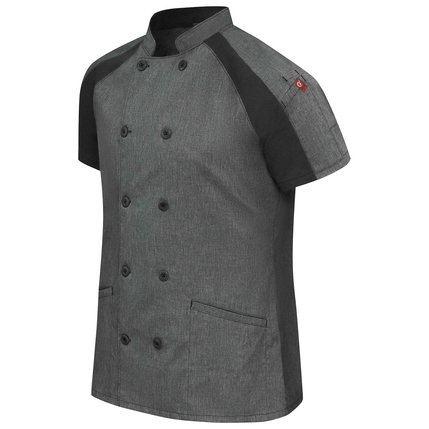 Black Airflow Chef Coat - Chef Designs - OilBlok Technology