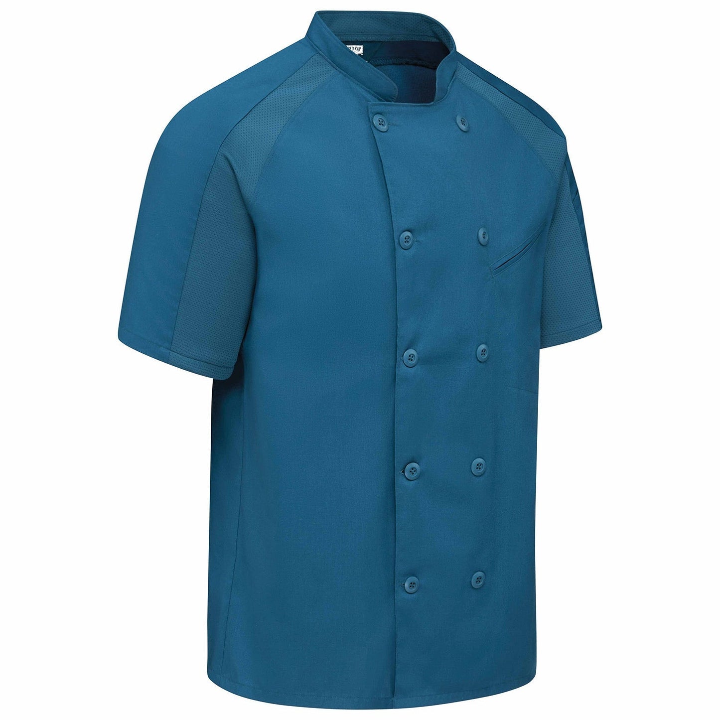 Black/Black Mesh Chef Coats - Chef Designs - Breathable Comfort