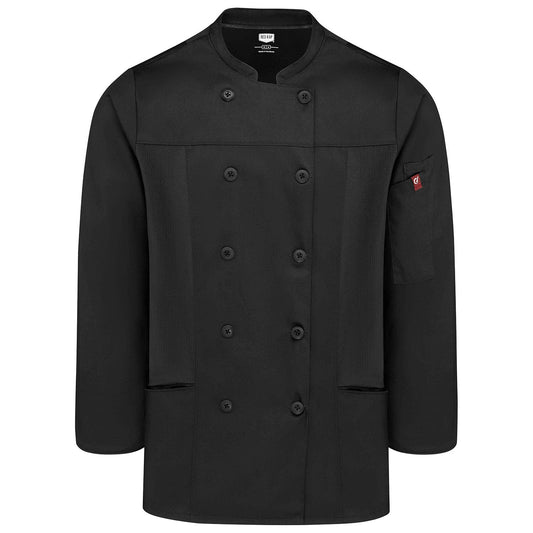 Black Chef Coats - Chef Designs - Lightweight Fabric
