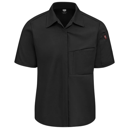 Black Mesh Chef Shirt - Chef Designs - OilBlok Technology
