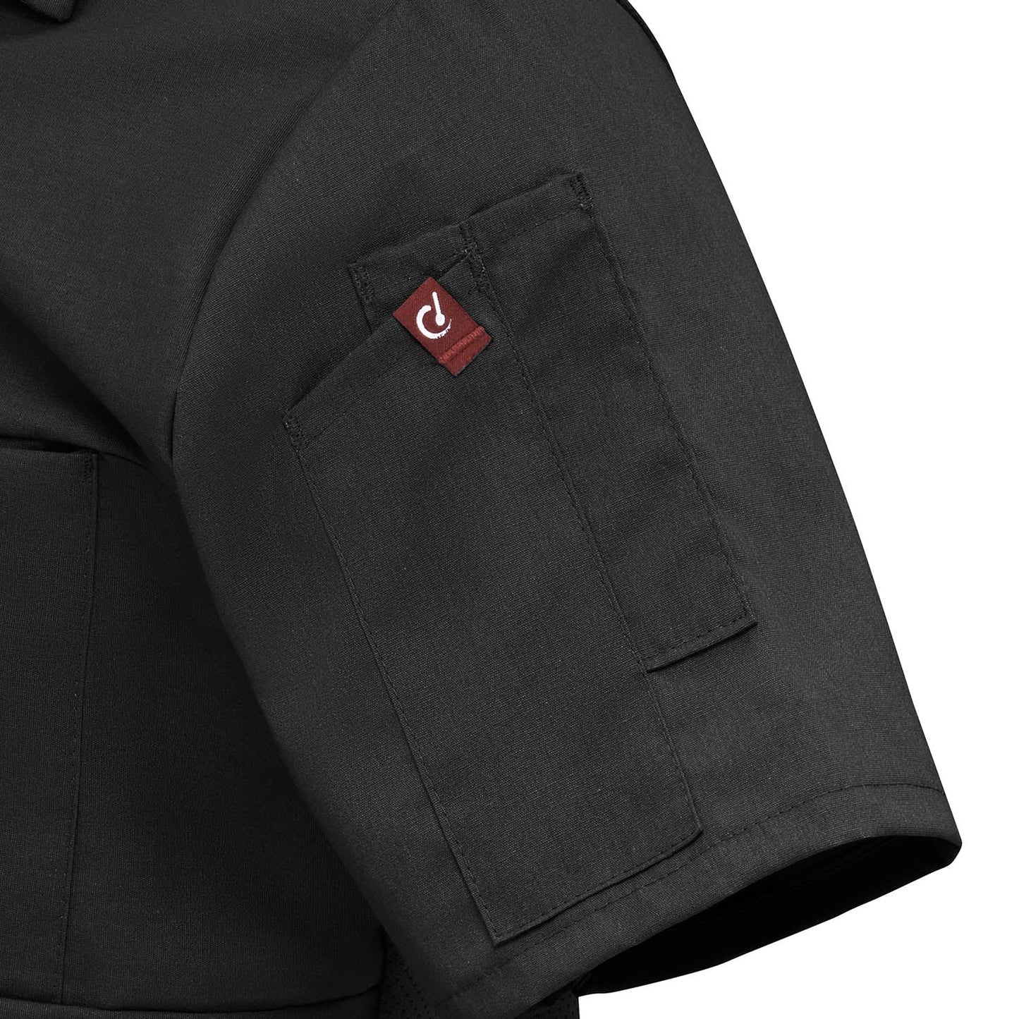 Black Mesh Chef Shirt - Chef Designs - OilBlok Technology