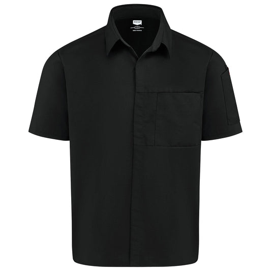 Black Airflow Chef Shirts - Chef Designs - OilBlok Technology