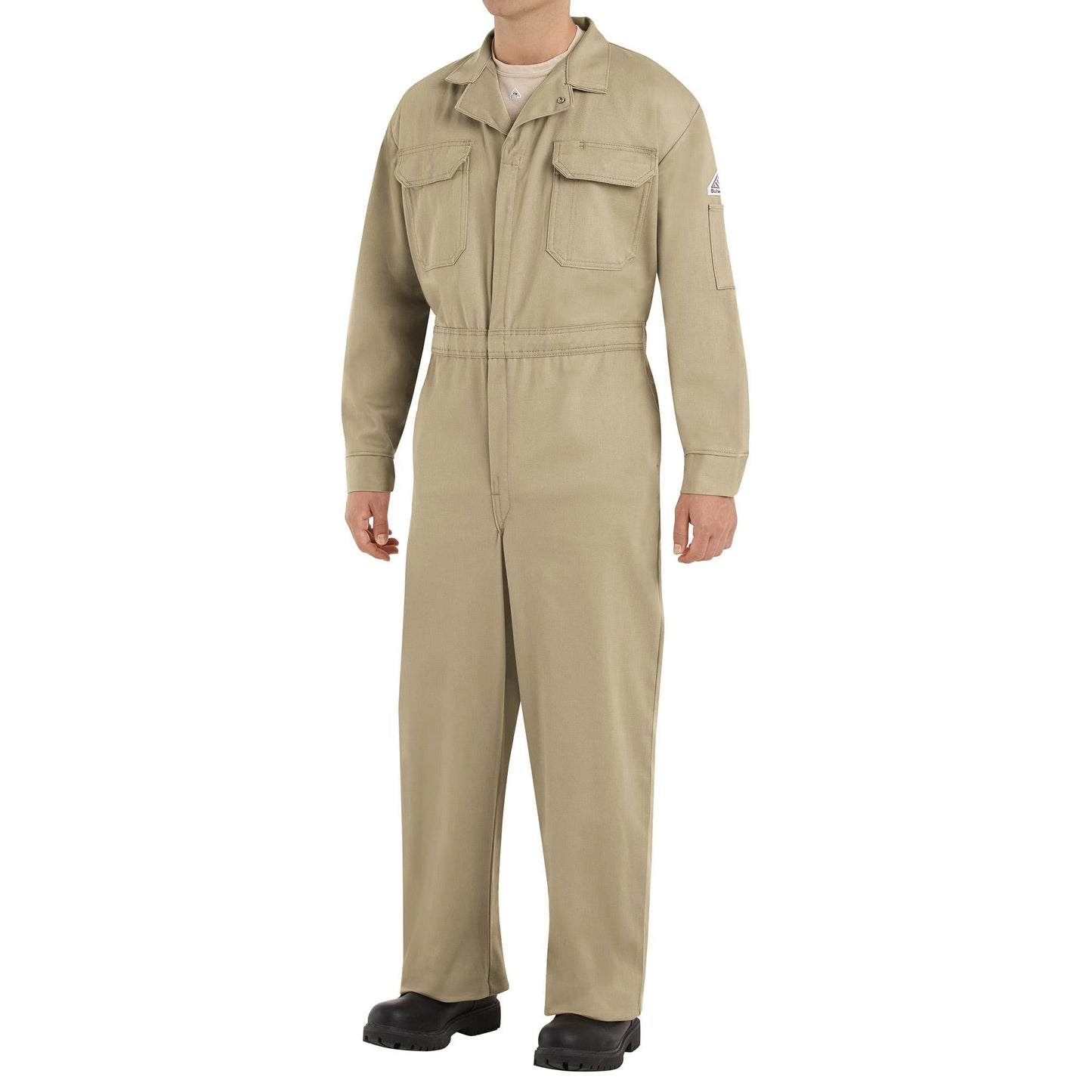 Khaki Coveralls - Bulwark FR - Deluxe Cotton Fit