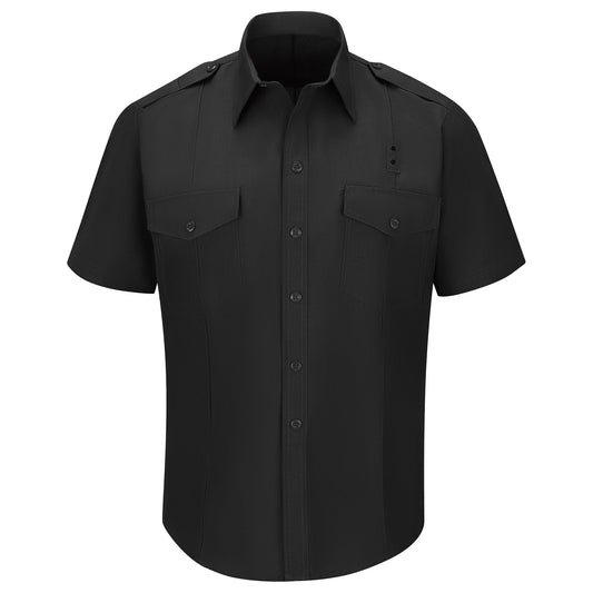 Black Button Up Shirt - Workrite - Durable Fabric