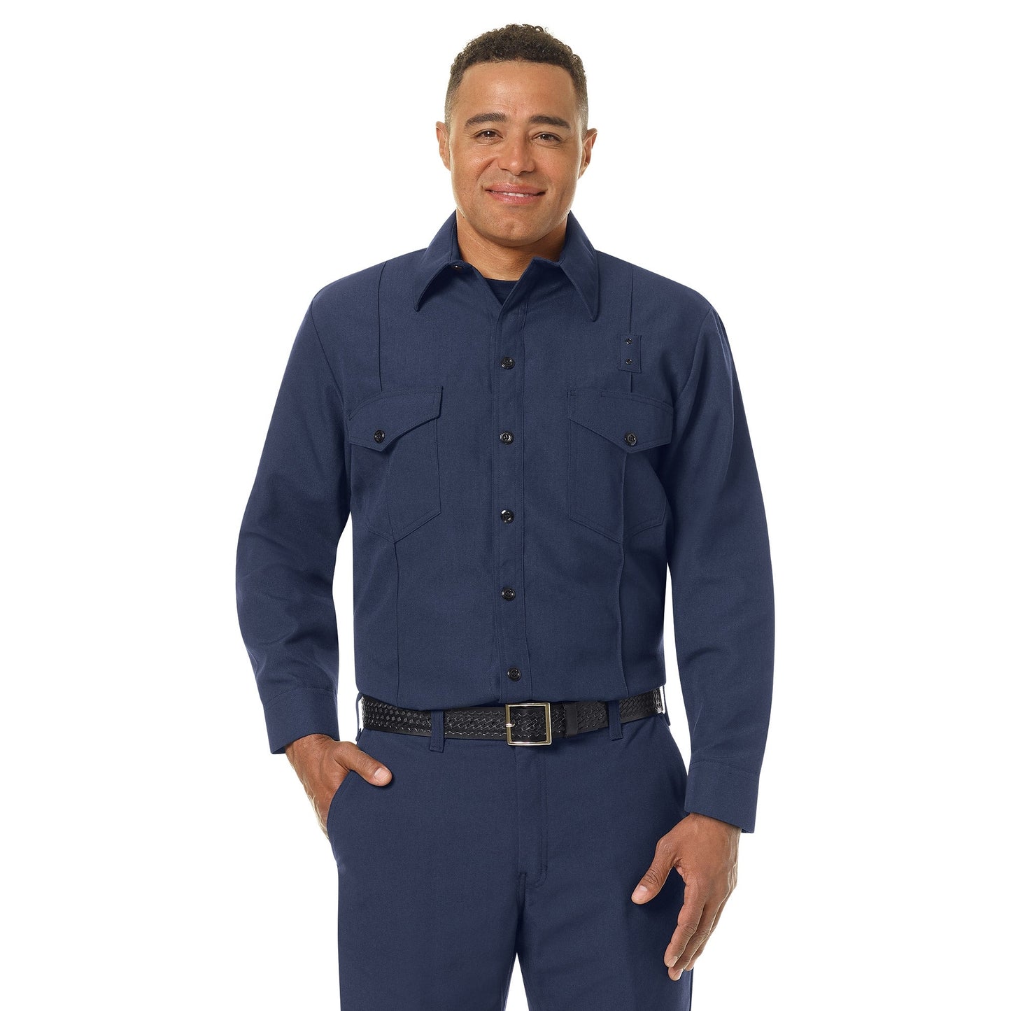 Black Button Up Shirt - Workrite - Flame Resistant