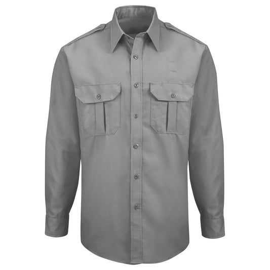 Grey Durable Button Up Shirts - Horace Small - Ripstop Fabric
