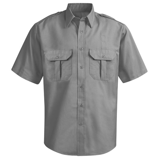 Grey Button Up Shirt - Horace Small - Ripstop Fabric