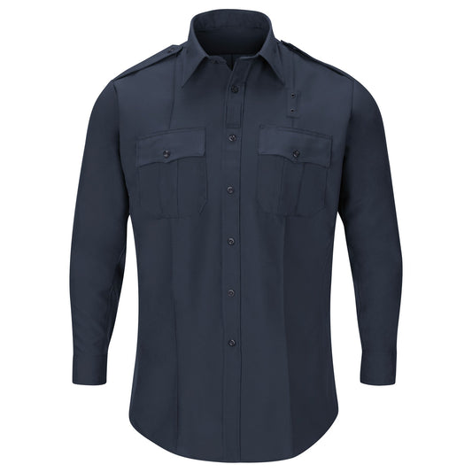 Dark Navy Button Up Shirts - Horace Small - Durable Fabric