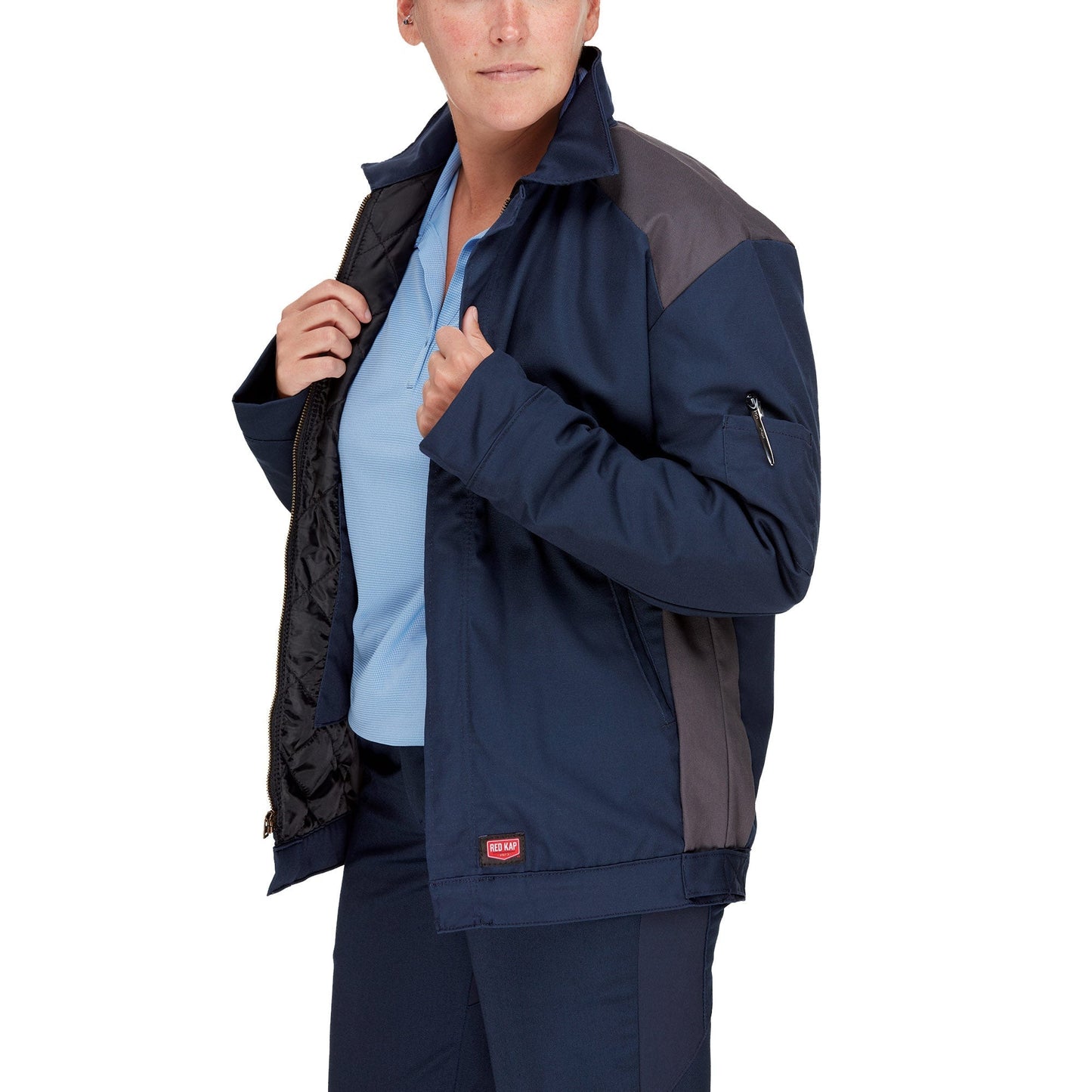 Black/Charcoal Jacket - Red Kap - Water-Repellent Fit