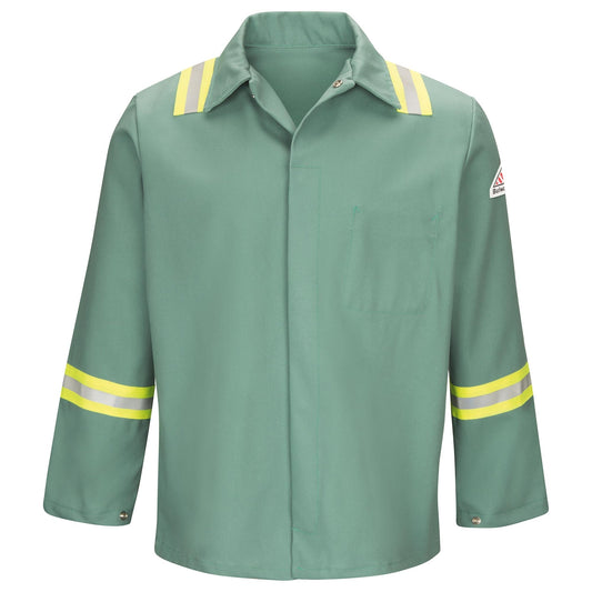 Visual Green Lab Coats - Bulwark FR - Durable Fabric
