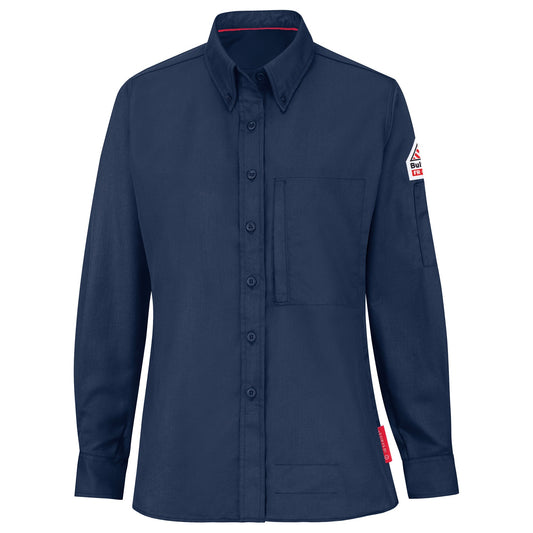 Navy Button Up Shirts - Bulwark FR - Lightweight Design