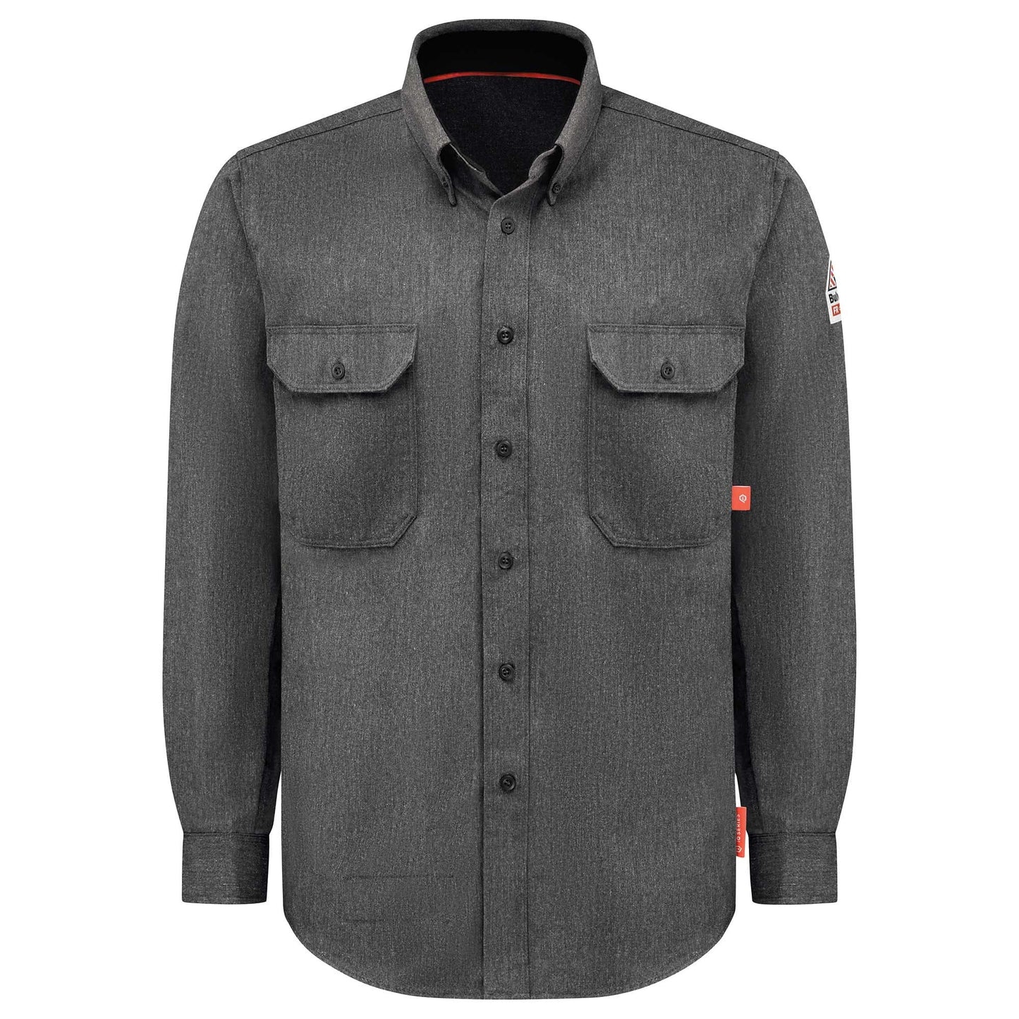 Dark Grey Button Up Shirt - Bulwark FR - Lightweight Comfort