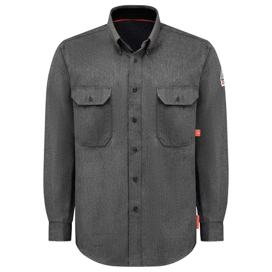 Dark Grey Button Up Shirt - Bulwark FR - Lightweight Comfort