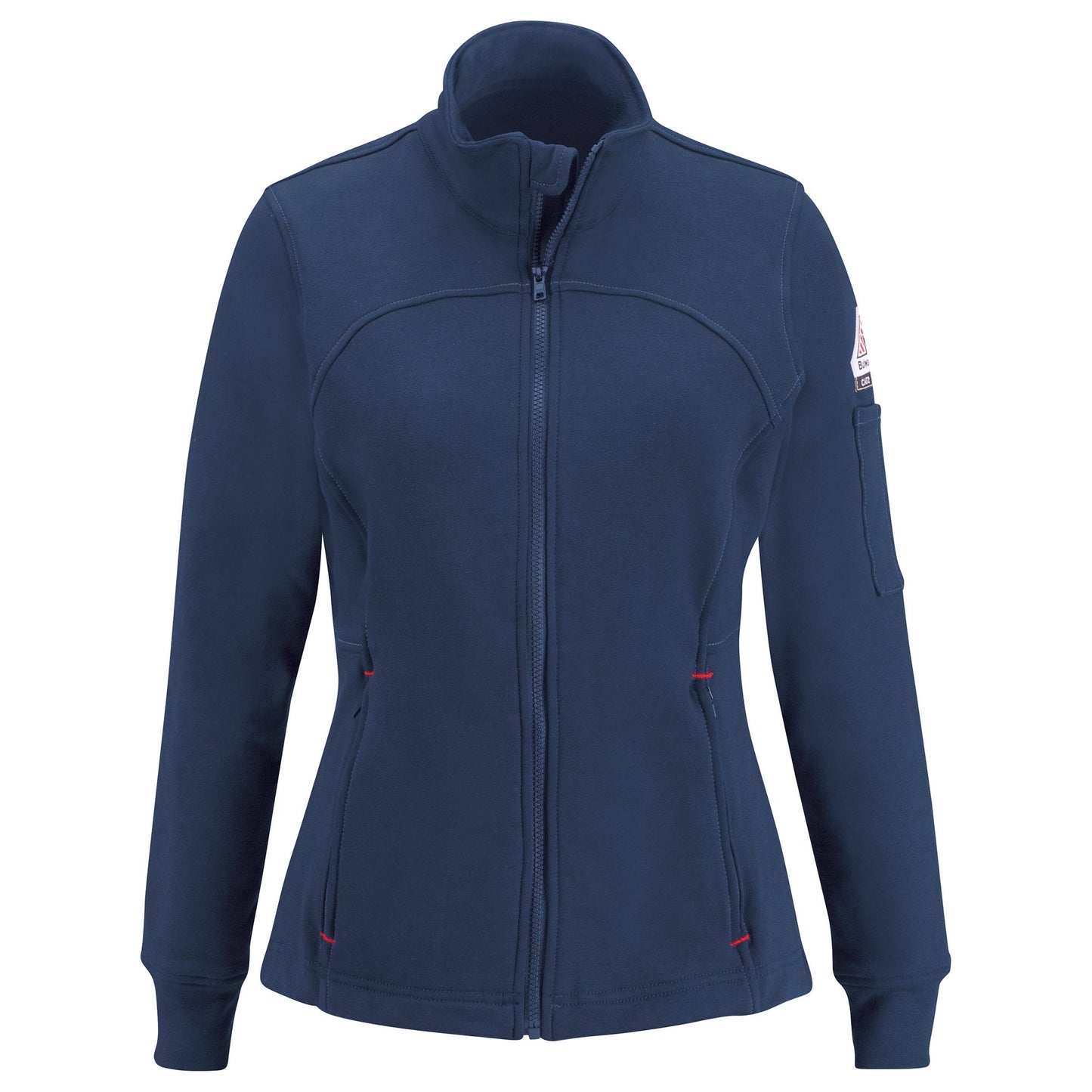Black Zip-Up Jacket - Bulwark FR - Fleece Design