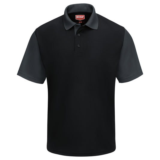 Black/Charcoal Performance Polo - Red Kap - Moisture-Wicking