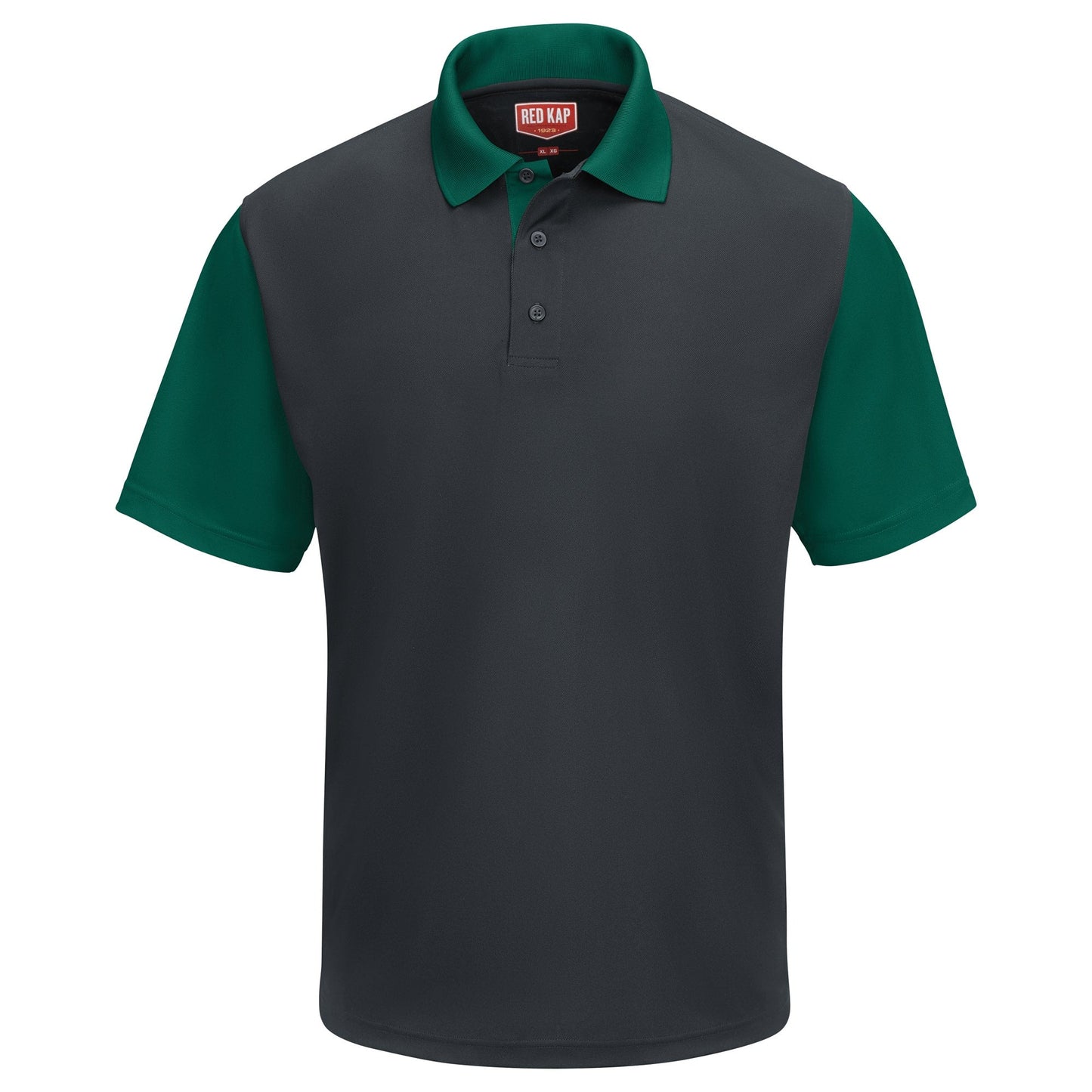 Black/Charcoal Performance Polo - Red Kap - Moisture-Wicking