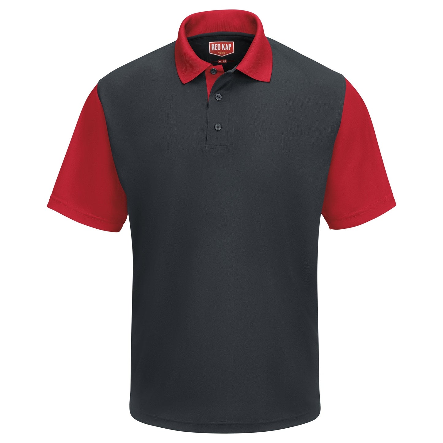Black/Charcoal Performance Polo - Red Kap - Moisture-Wicking
