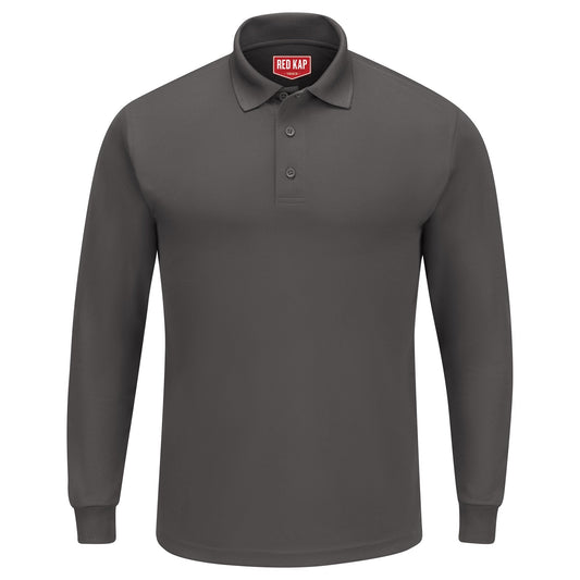 Charcoal Polo Shirt - Red Kap - Performance Knit