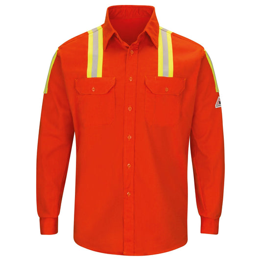 Orange Button Up Shirt - Bulwark FR - Enhanced Safety