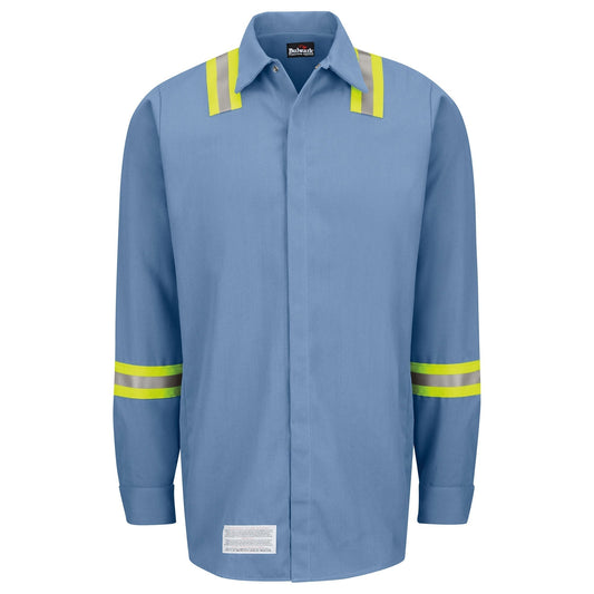 Light Blue Button Up Shirts - Bulwark FR - Flame Resistant