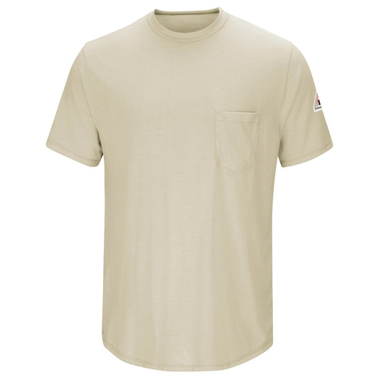Khaki T-Shirt - Bulwark FR - Lightweight Flame Resistant