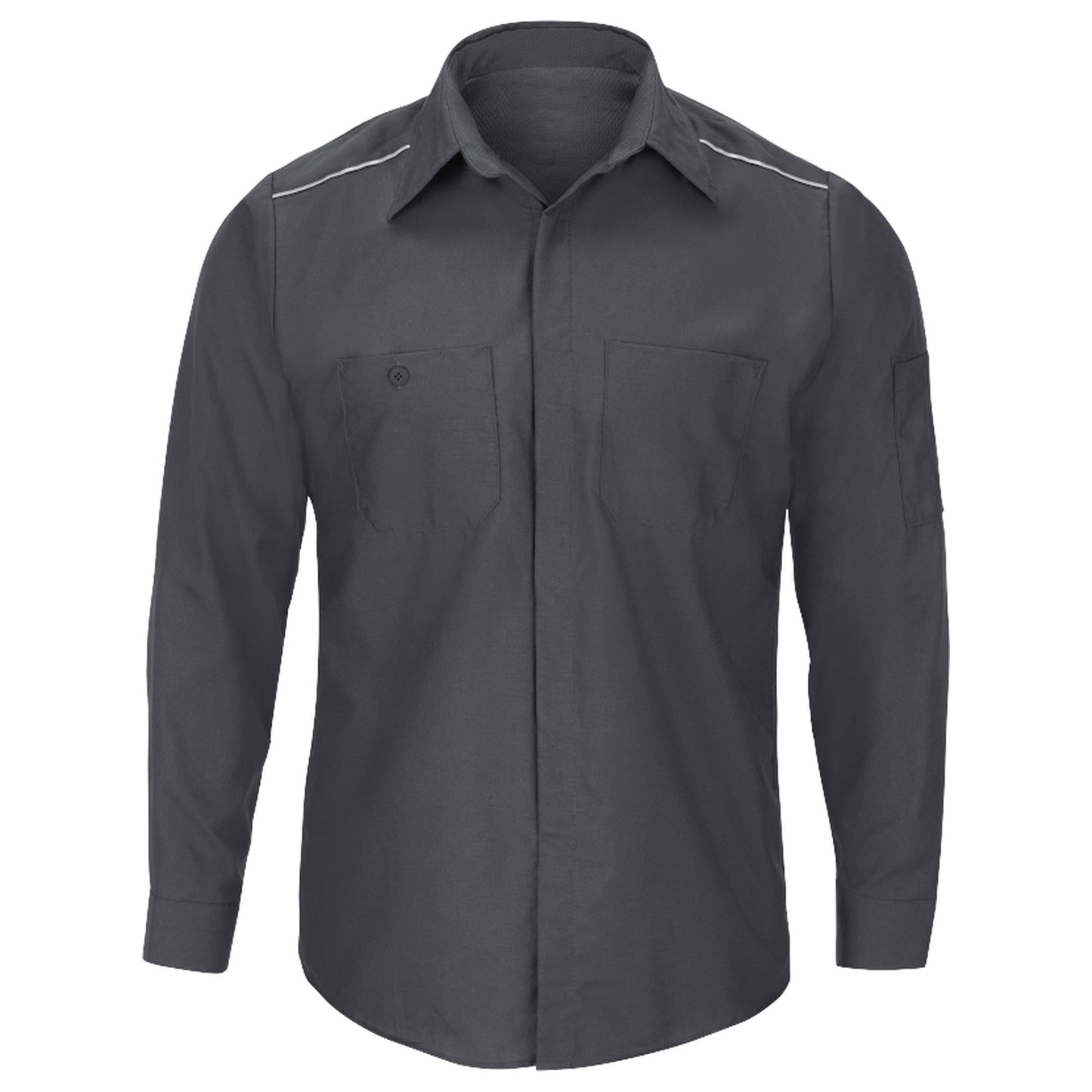 Charcoal Button Up Shirt - Red Kap - Breathable Fabric