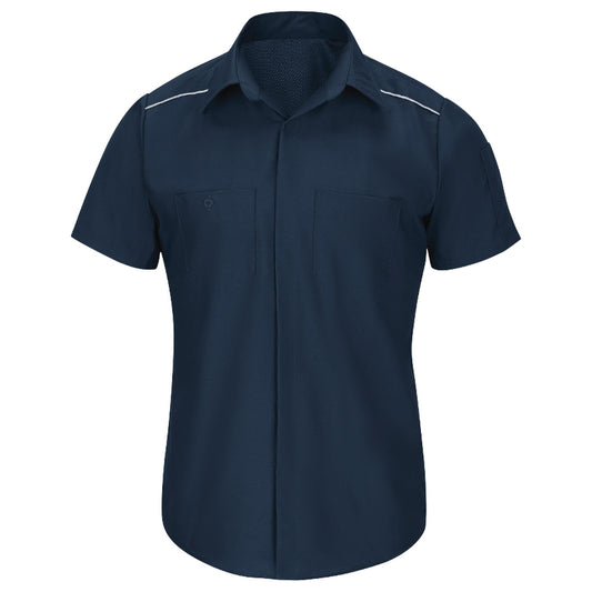 Charcoal Button Up Shirt - Red Kap - Short Sleeve