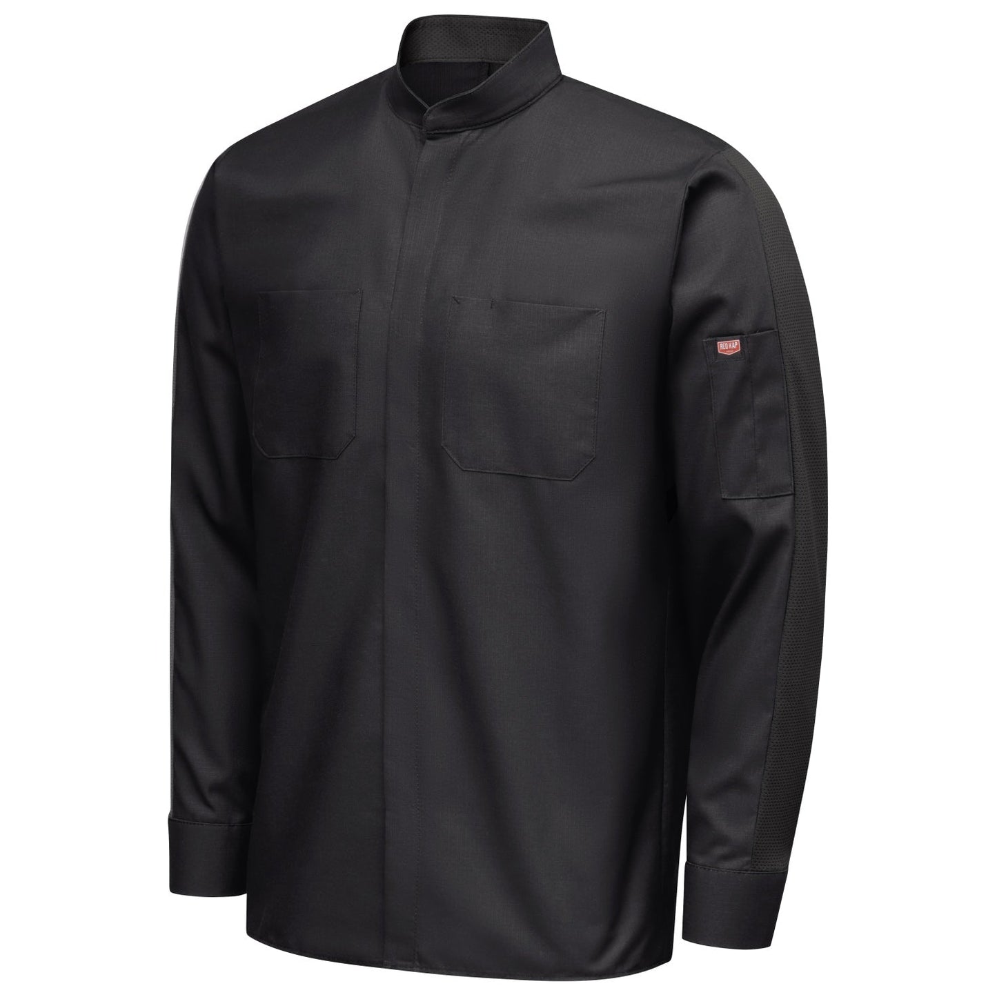 Black Button Up Shirts - Red Kap - Durable Ripstop Fabric