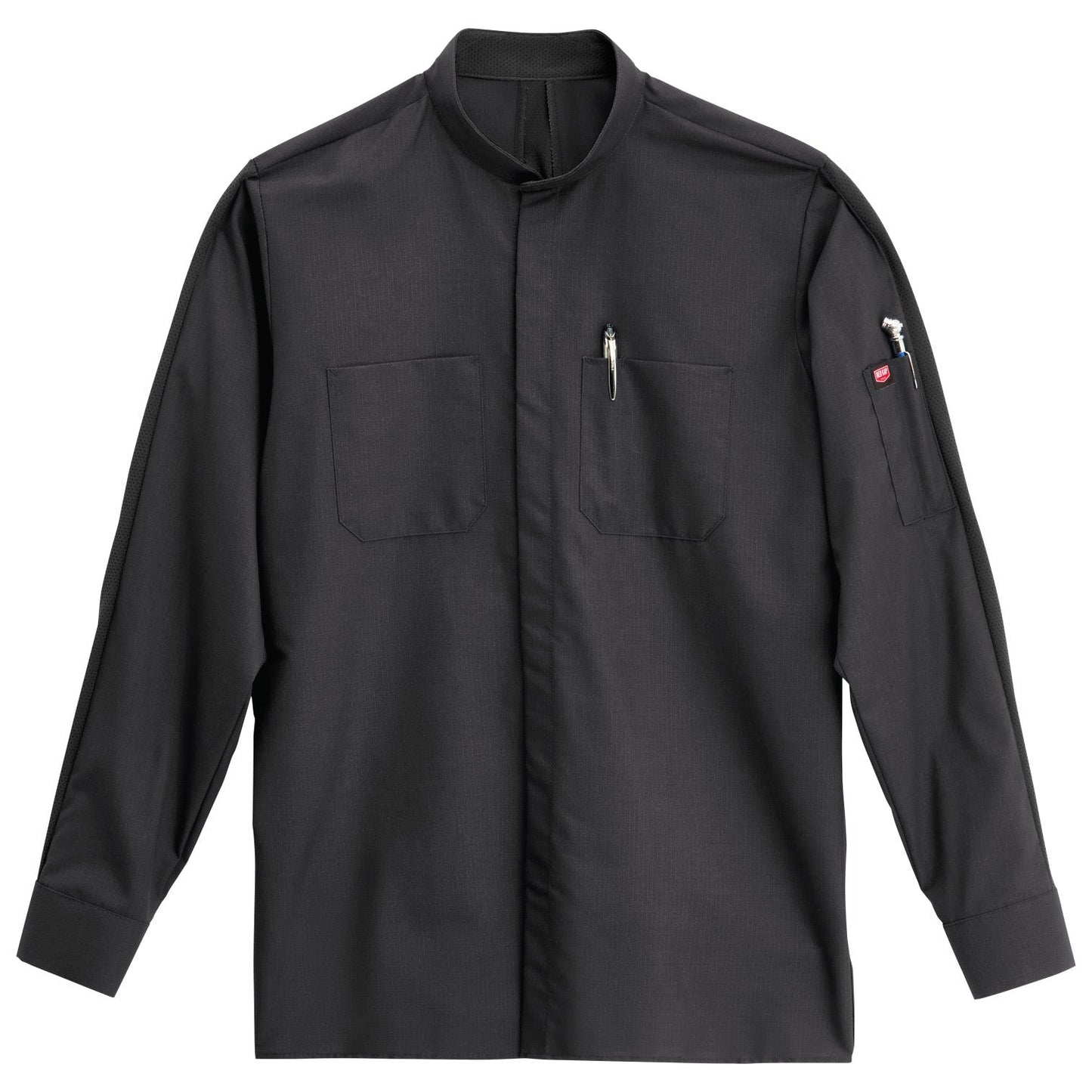 Black Button Up Shirts - Red Kap - Durable Ripstop Fabric