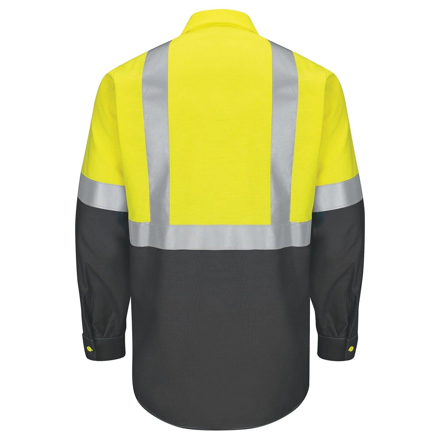 Hi-Vis Button Up Shirt - Red Kap - Ripstop Fabric