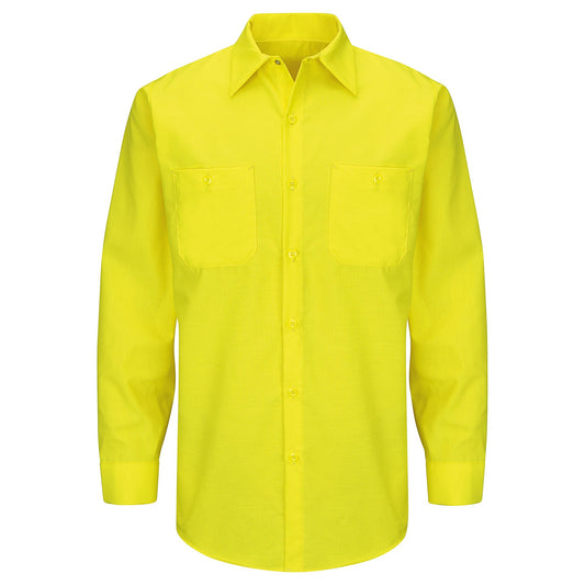 Long Sleeve Button Up Shirts - Red Kap - Enhanced Visibility