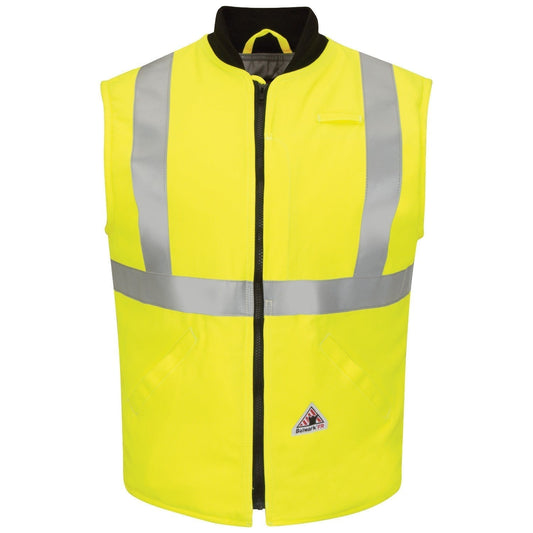 Yellow/Lime Vest - Bulwark FR - Hi-Vis Insulated