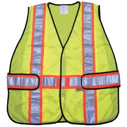 2X/4X Safety Vests - MCR Safety - Adjustable Mesh
