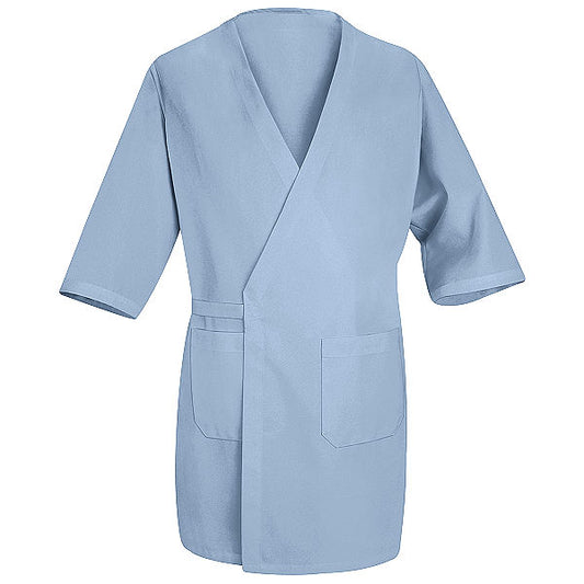 Light Blue Butcher Coat - Red Kap - Collarless Design