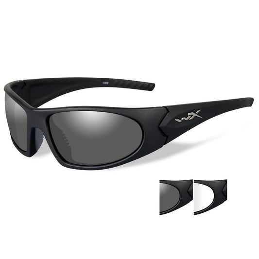 Grey & Clear Lenses Glasses - Wiley X - Ergonomic Design