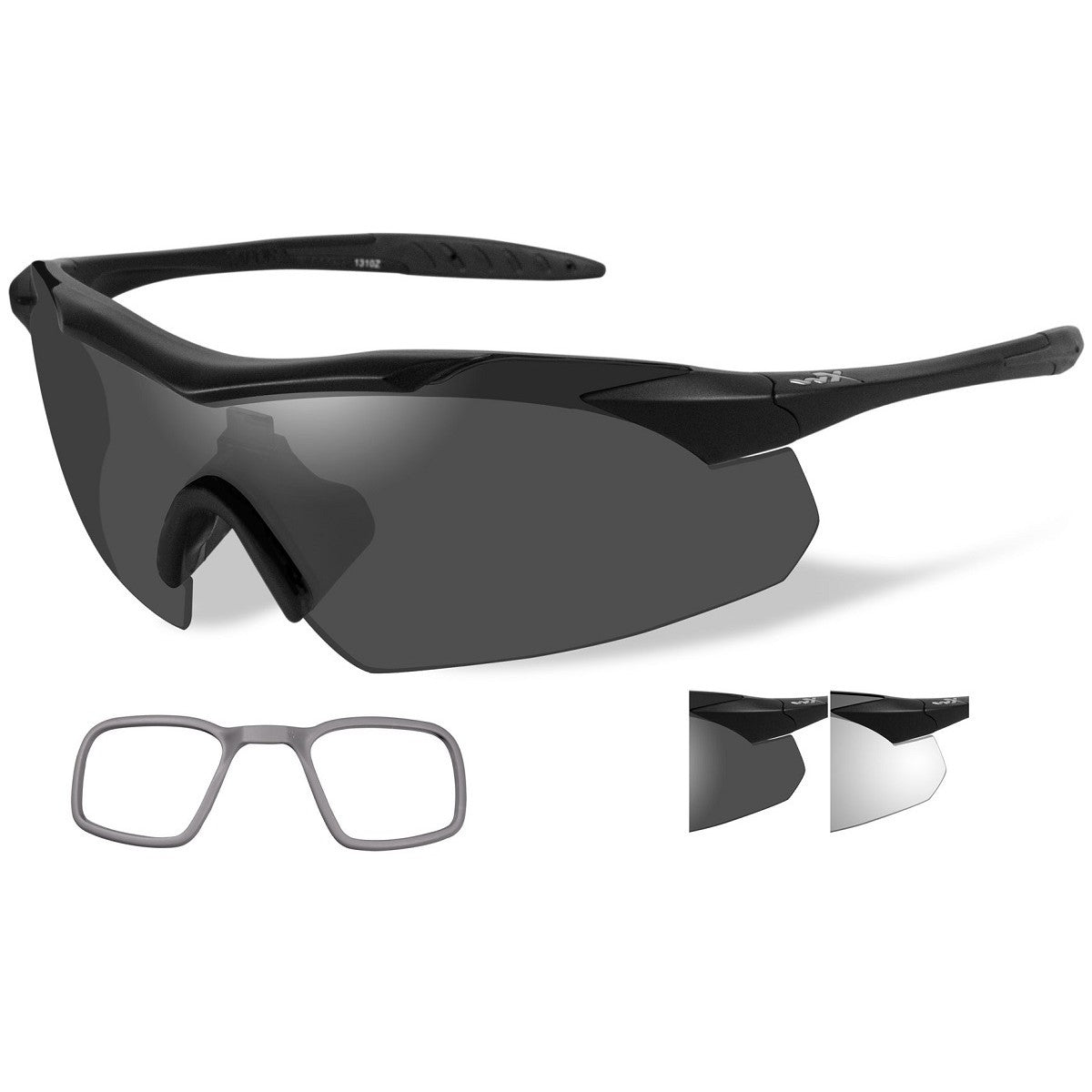 Grey Clear Lens Glasses - Wiley X - Lightweight Frame