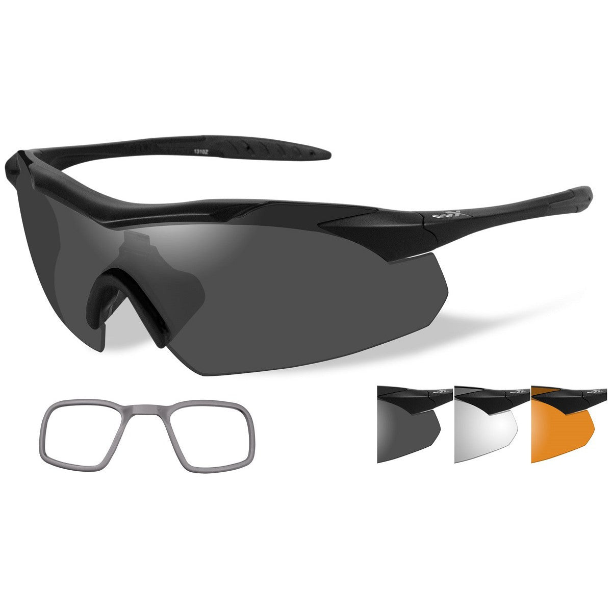 Grey Clear Lens Glasses - Wiley X - Lightweight Frame