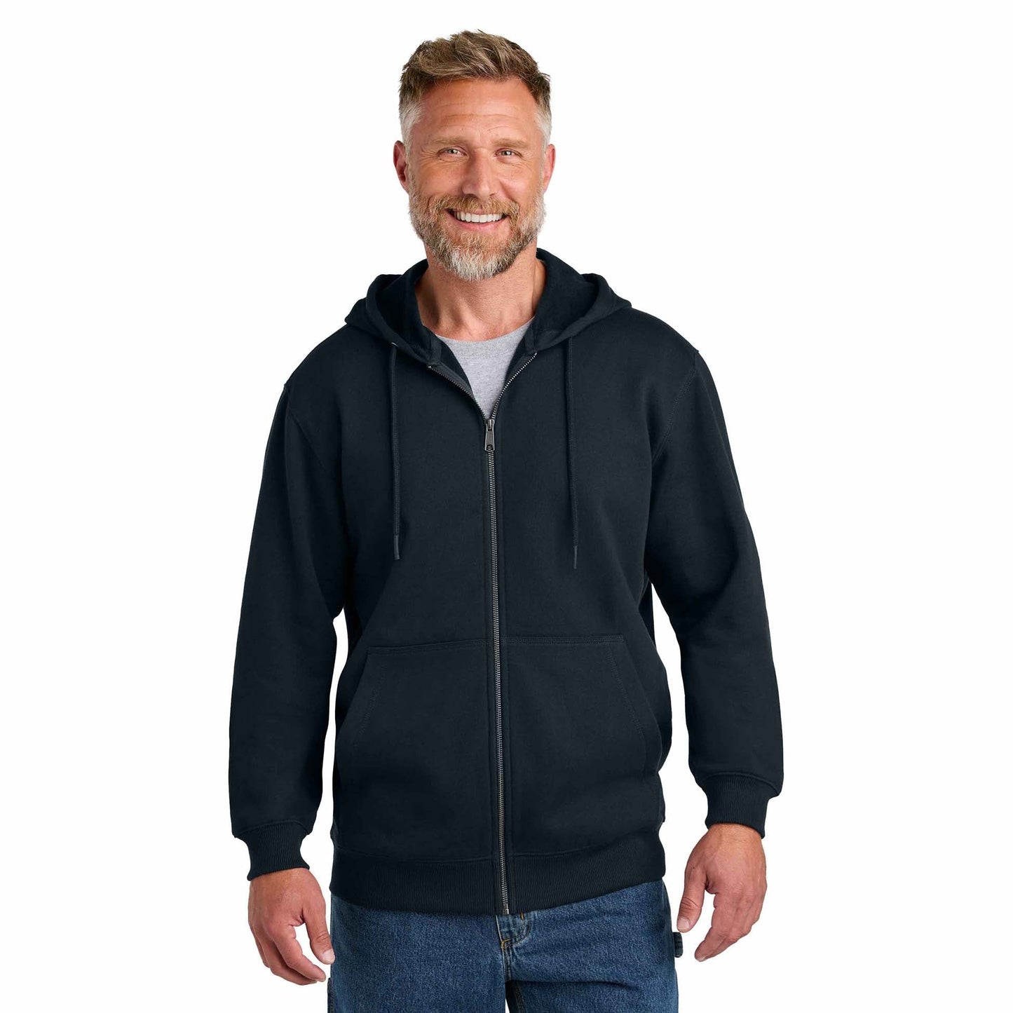 Black Sweatshirts - Cornerstone - Tough Fleece Hoodie - Durable