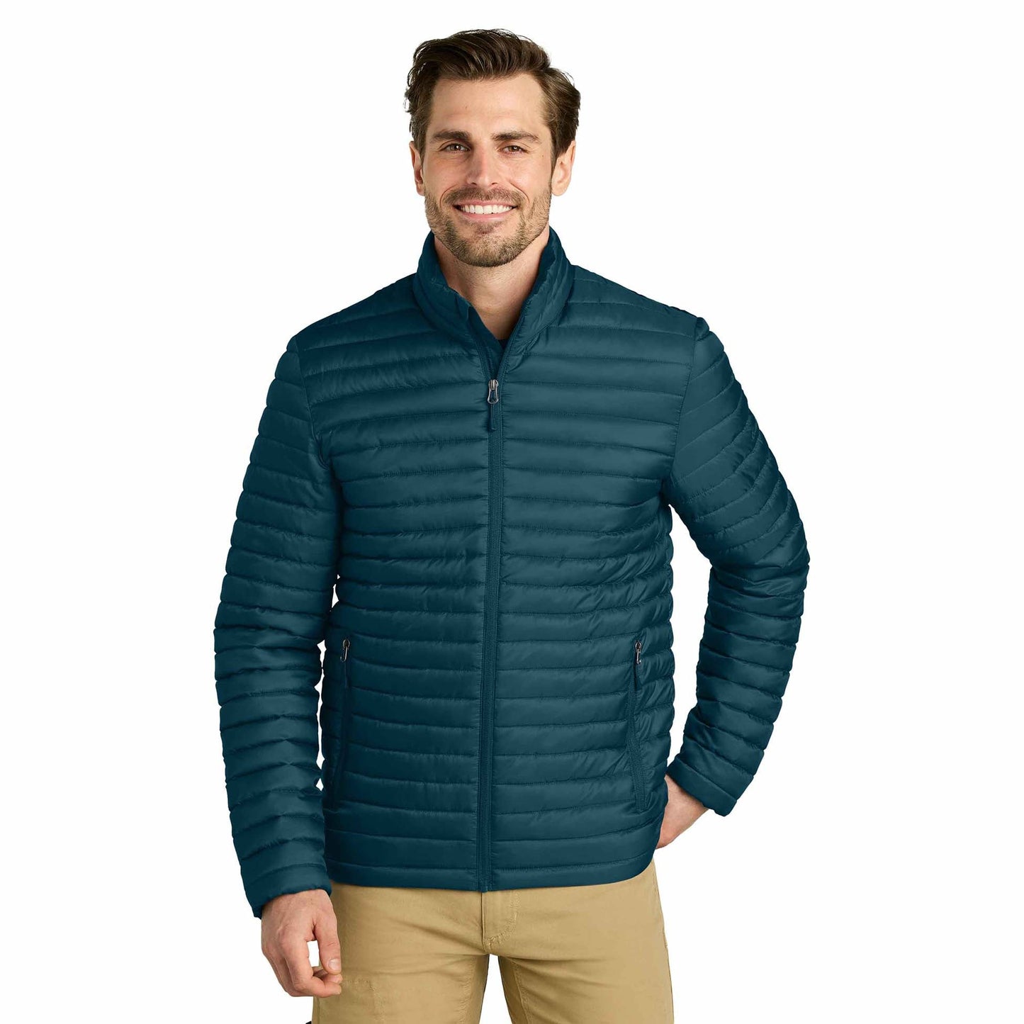 Black Quilted Jacket - Eddie Bauer - Packable Style