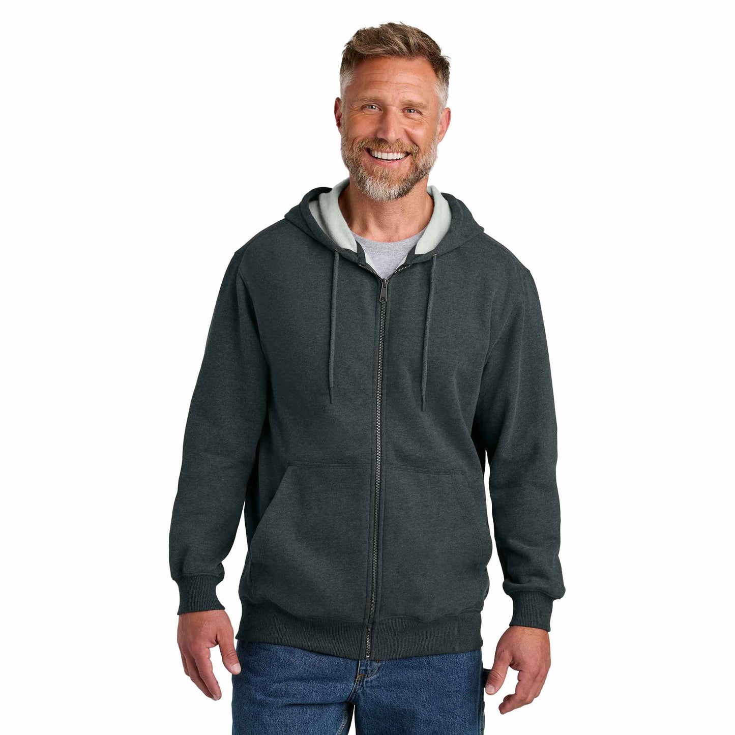 Black Sweatshirts - Cornerstone - Tough Fleece Hoodie - Durable