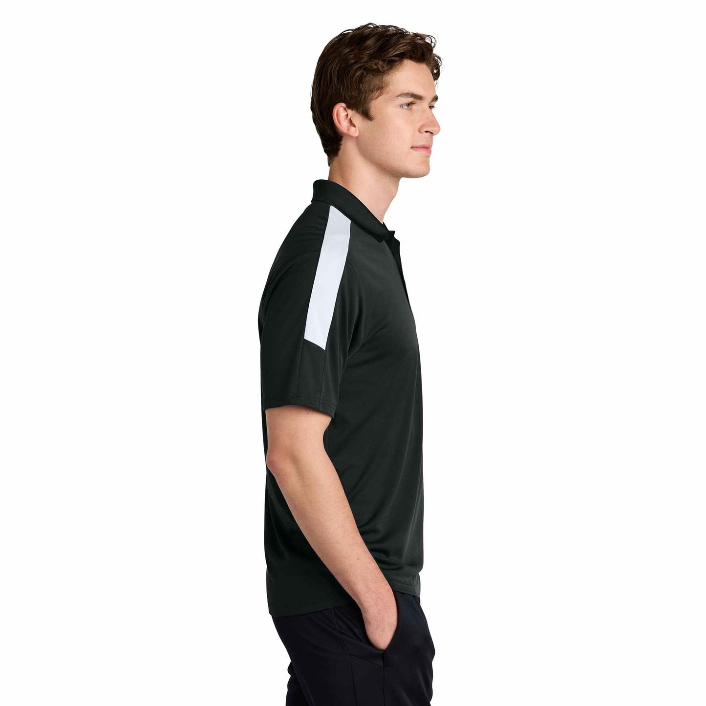 Black/Gold Polo Shirts - Sport-Tek - Stylish Moisture-Wicking