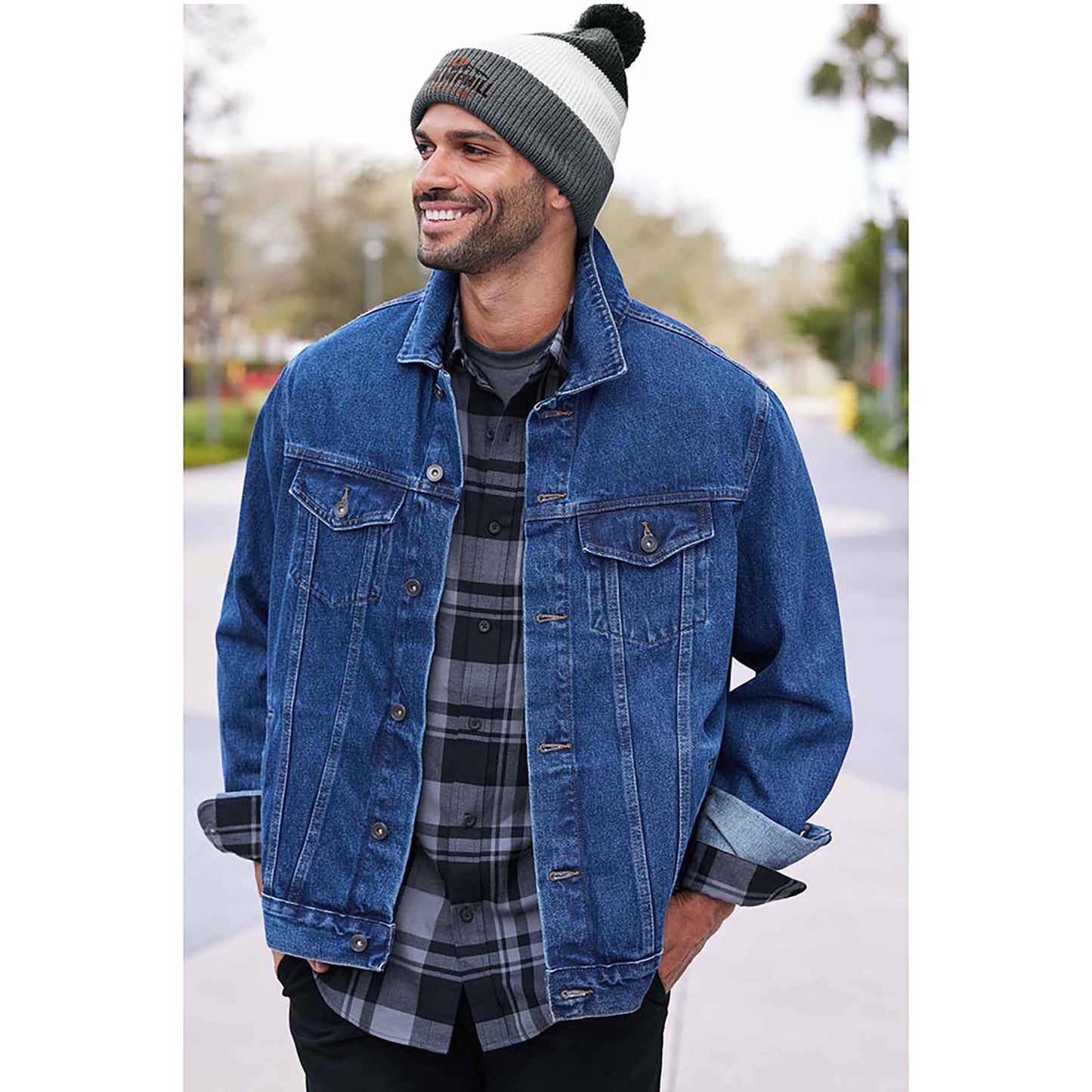 Deep Black/Gusty Grey/Storm Grey Beanies - Port Authority - Cozy