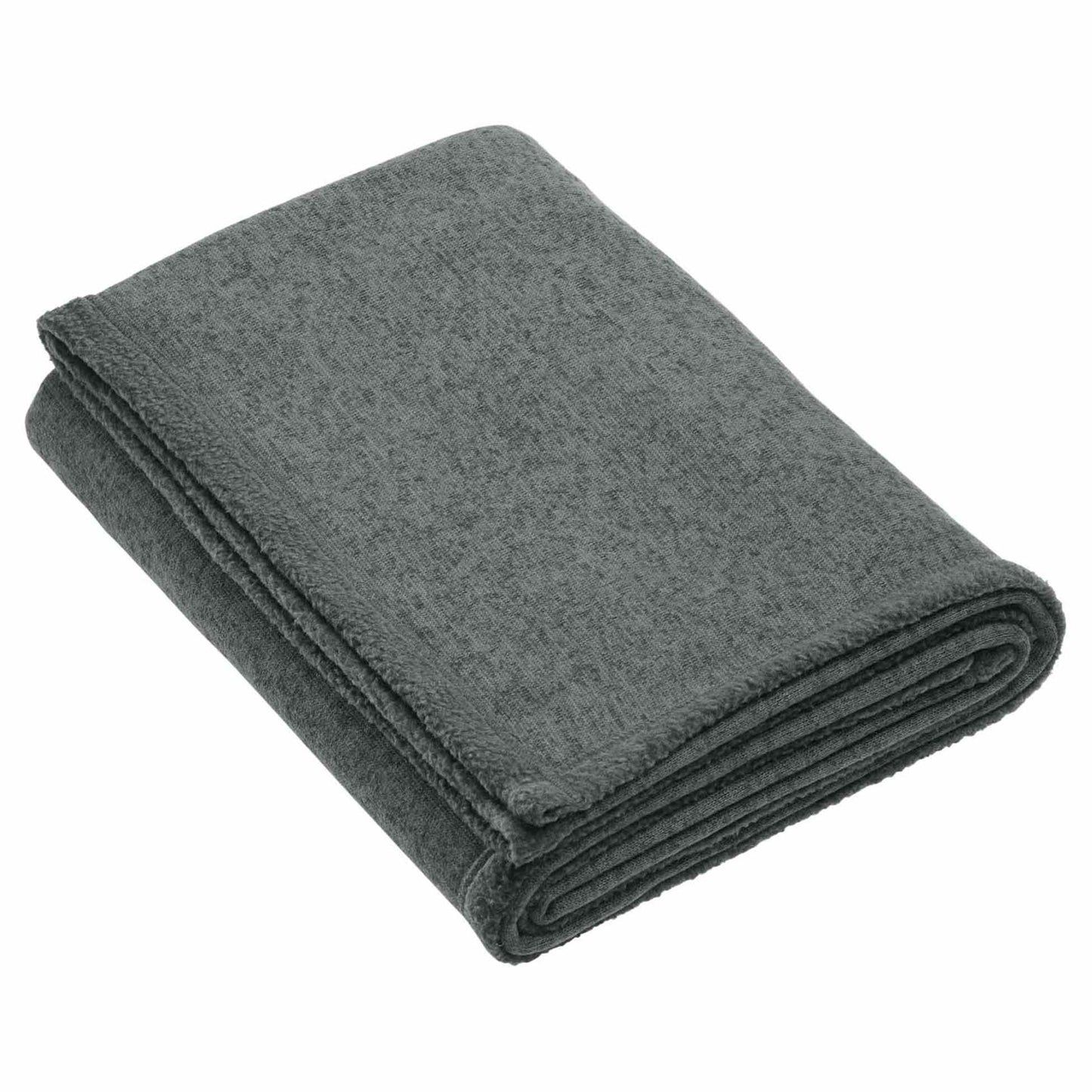 Deep Smoke Heather Blanket - Port Authority - Warm Fleece